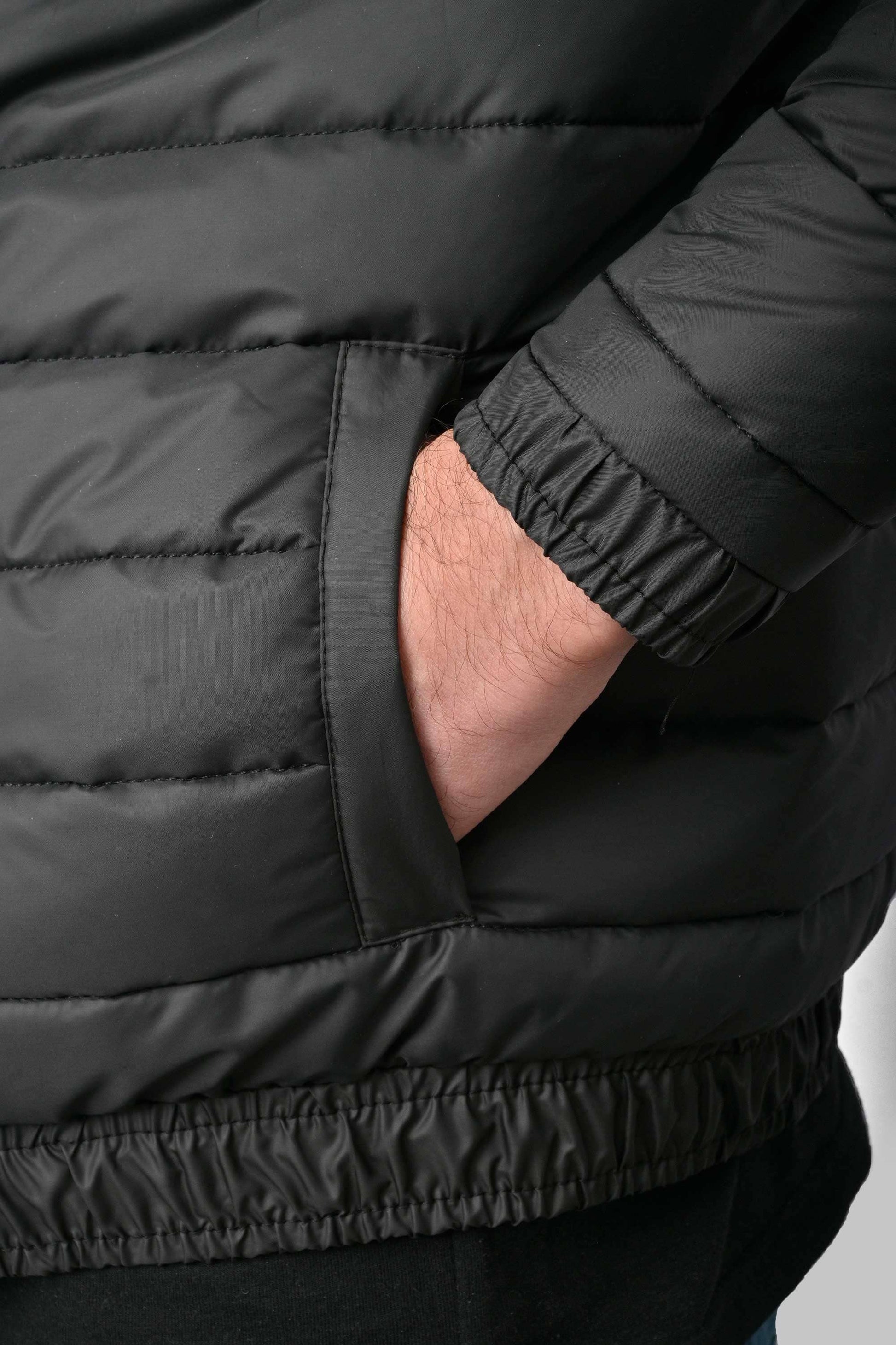 Burnt Soul Men's 7 Embroidered Long Sleeve Puffer Jacket Men's Jacket IBT 