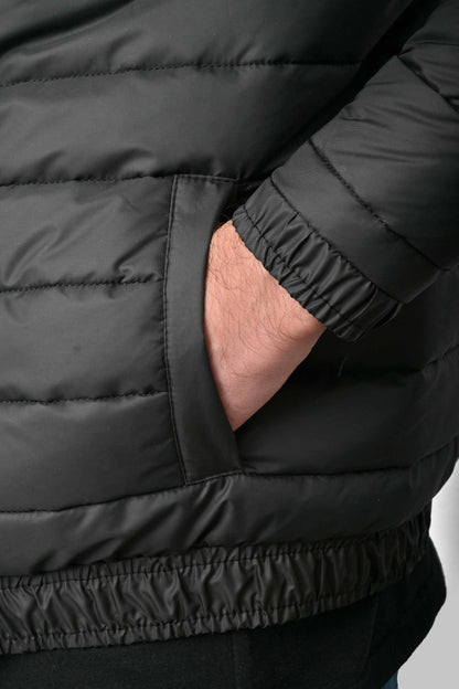 Burnt Soul Men's 7 Embroidered Long Sleeve Puffer Jacket Men's Jacket IBT 