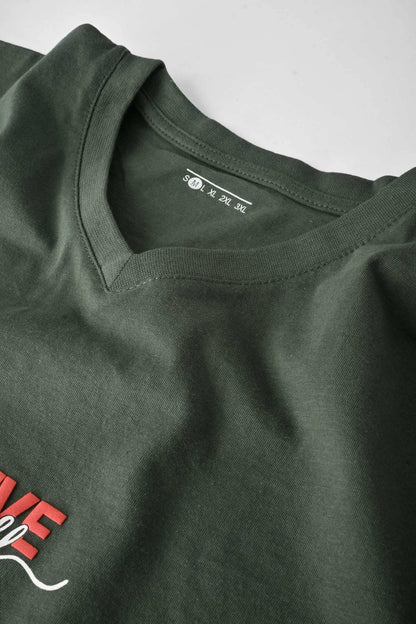 LE Men's CEO Believe In Yourself Printed V Neck Short Sleeve Tee Shirt Men's Tee Shirt Image 