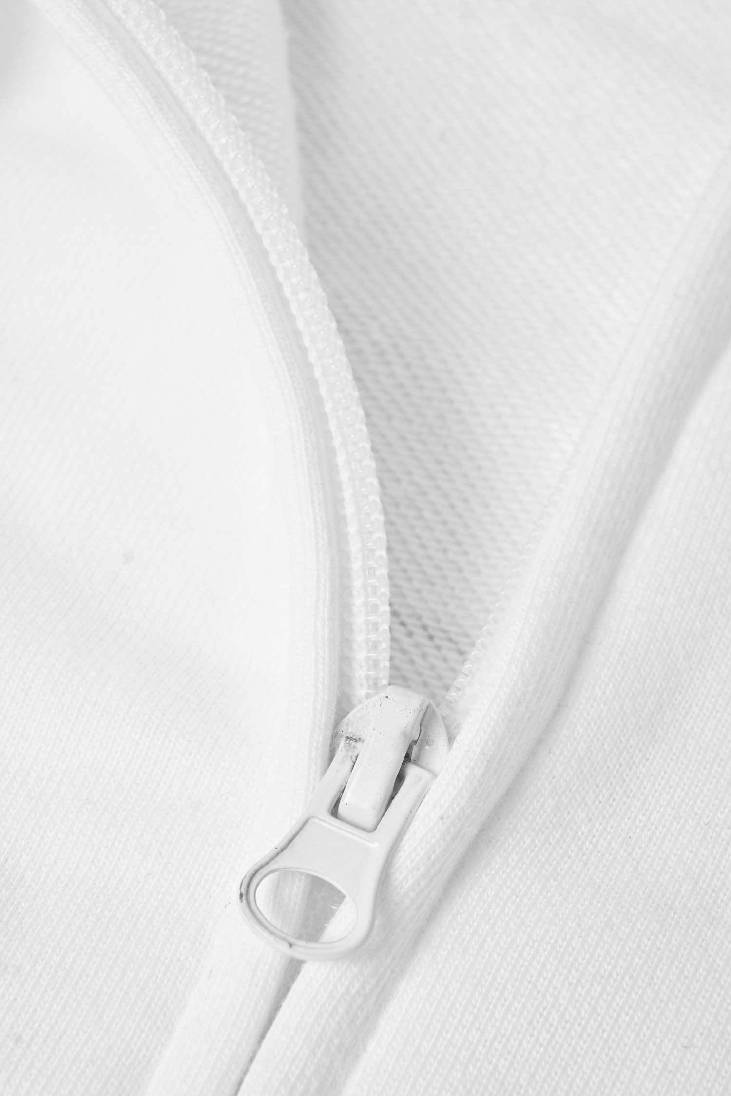 Polo Republica Men's New York Printed Terry Zipper Hoodie white