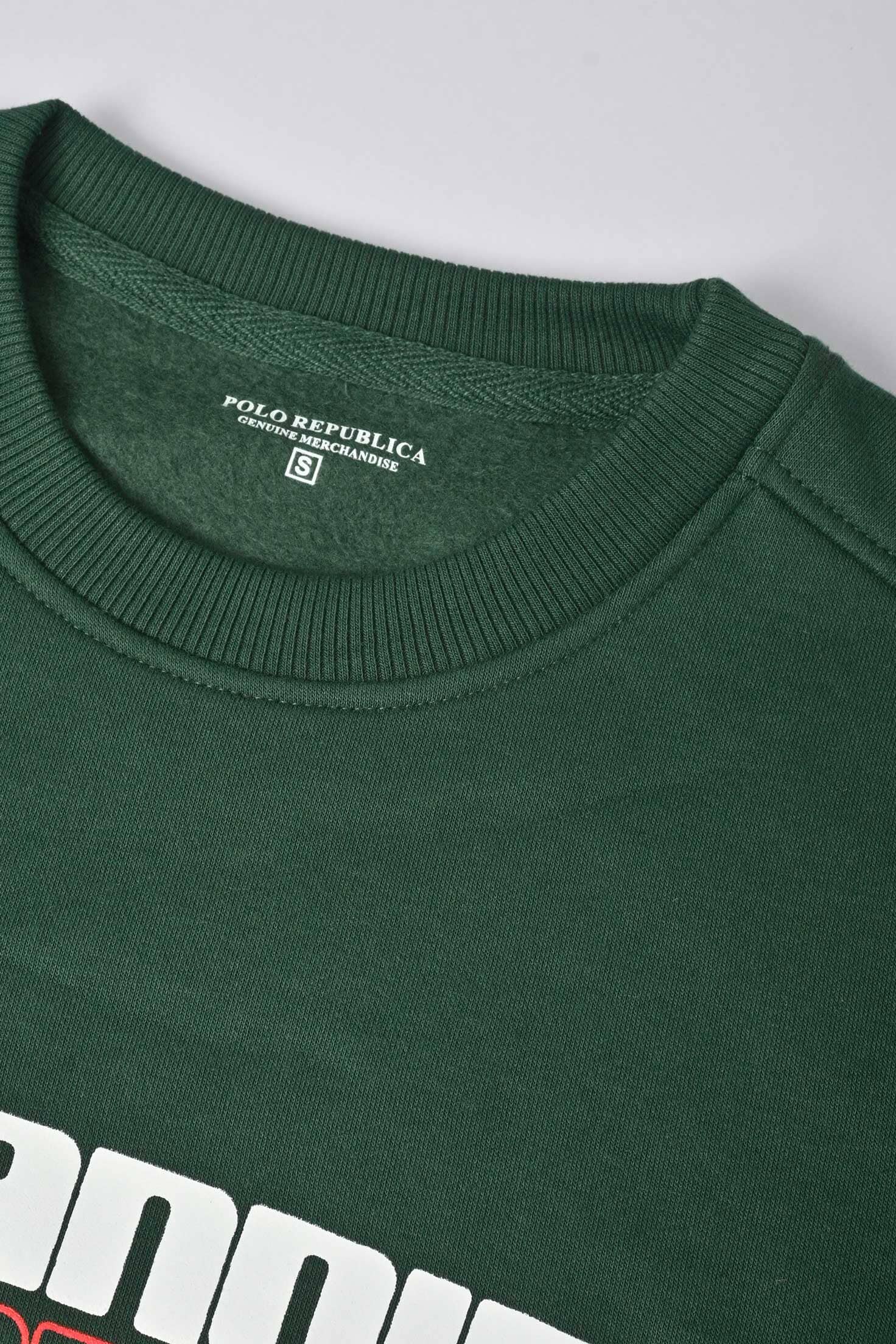 Polo Republica Men's Paranoid Printed Fleece Sweat Shirt