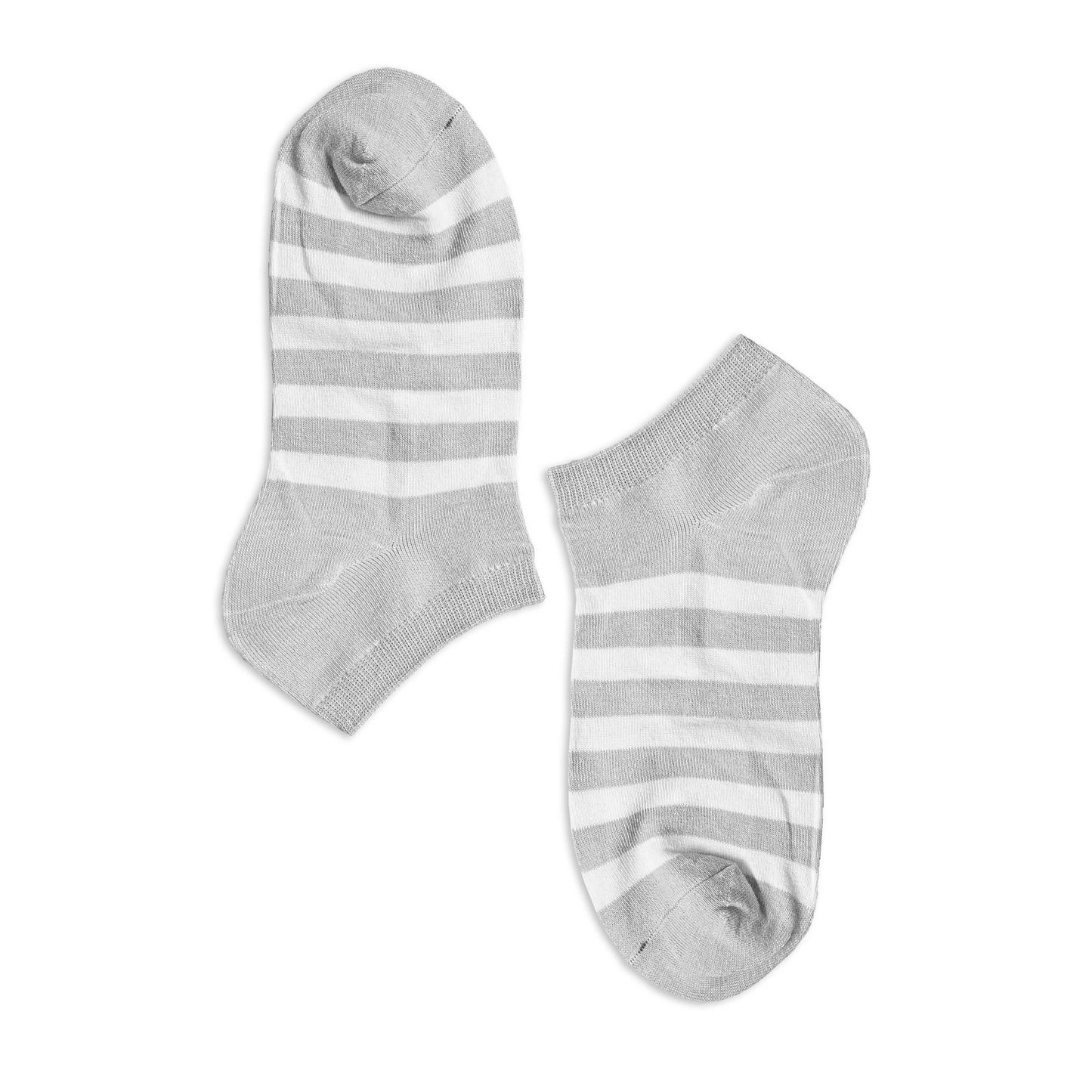 Unisex Classic Stripes Ankle Socks Socks RAM Heather Grey EUR 38-43 