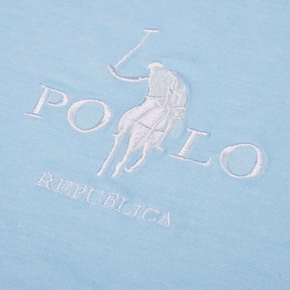 Polo Republica Men's Logo Embroidered Crew Neck Tee Shirt Men's Tee Shirt Polo Republica 
