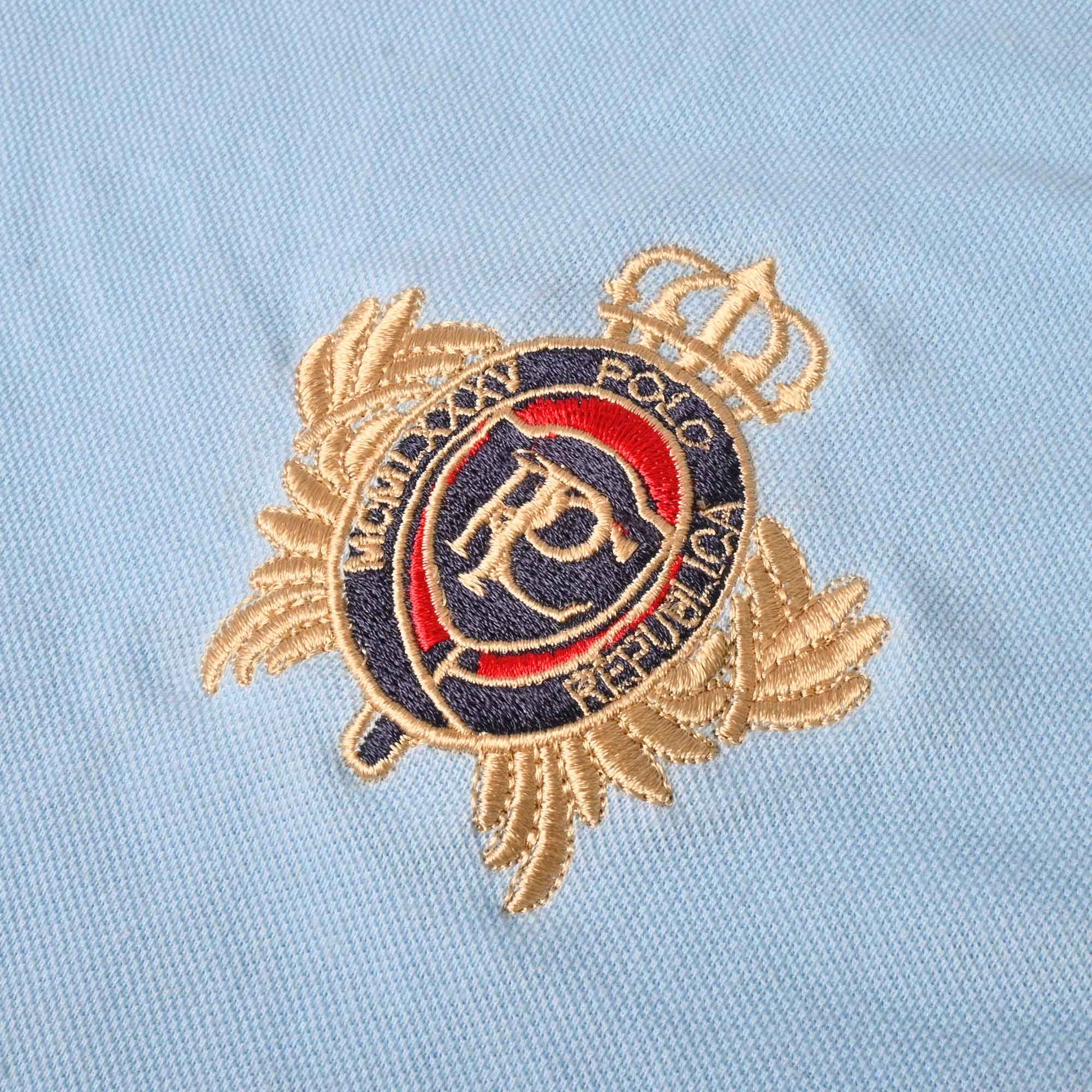 Polo Republica Men's Moose & PRC Crest Embroidered Short Sleeve Polo Shirt Men's Polo Shirt Polo Republica 