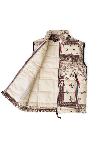 Boy's Printed Premium Puffer Gilet