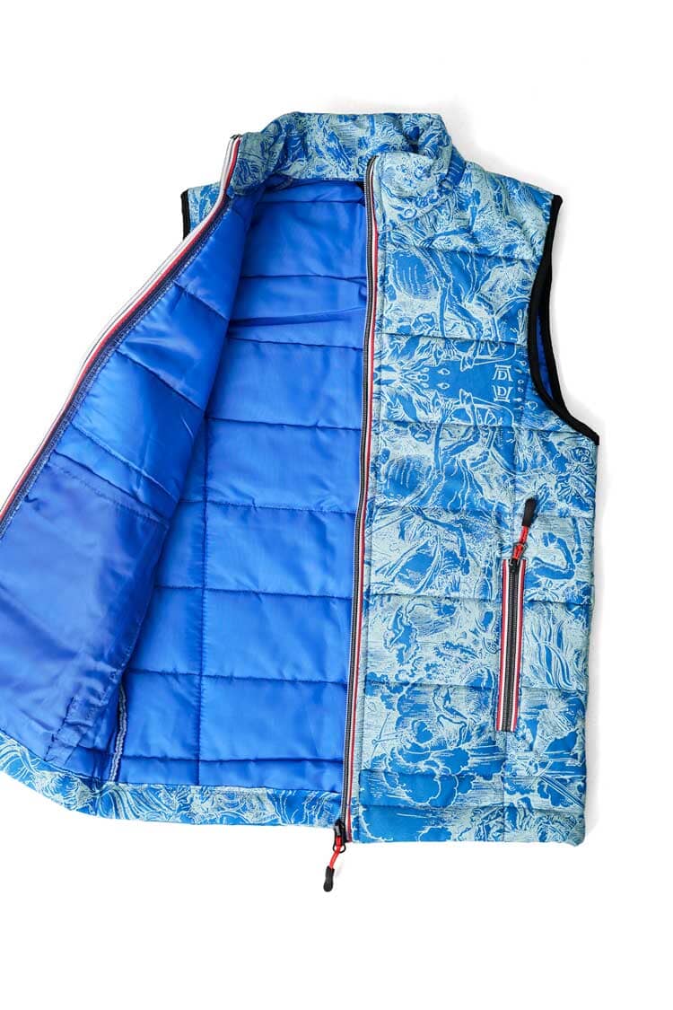 Boy's Abstract Premium Puffer Gilet