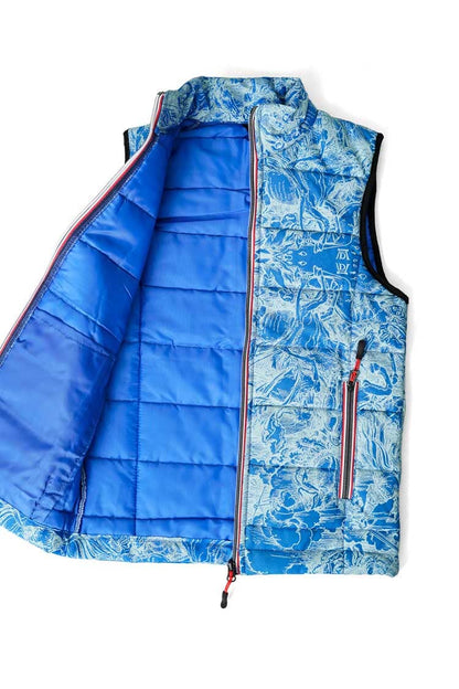 Boy's Abstract Premium Puffer Gilet