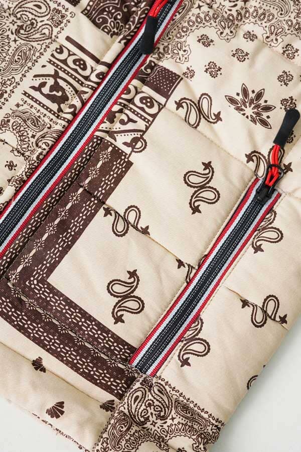 Boy's Printed Premium Puffer Gilet