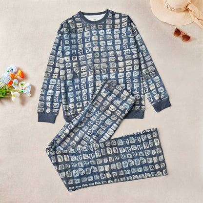 East West Women's Pottery Texture Digital Printed Terry Co-Ord Set