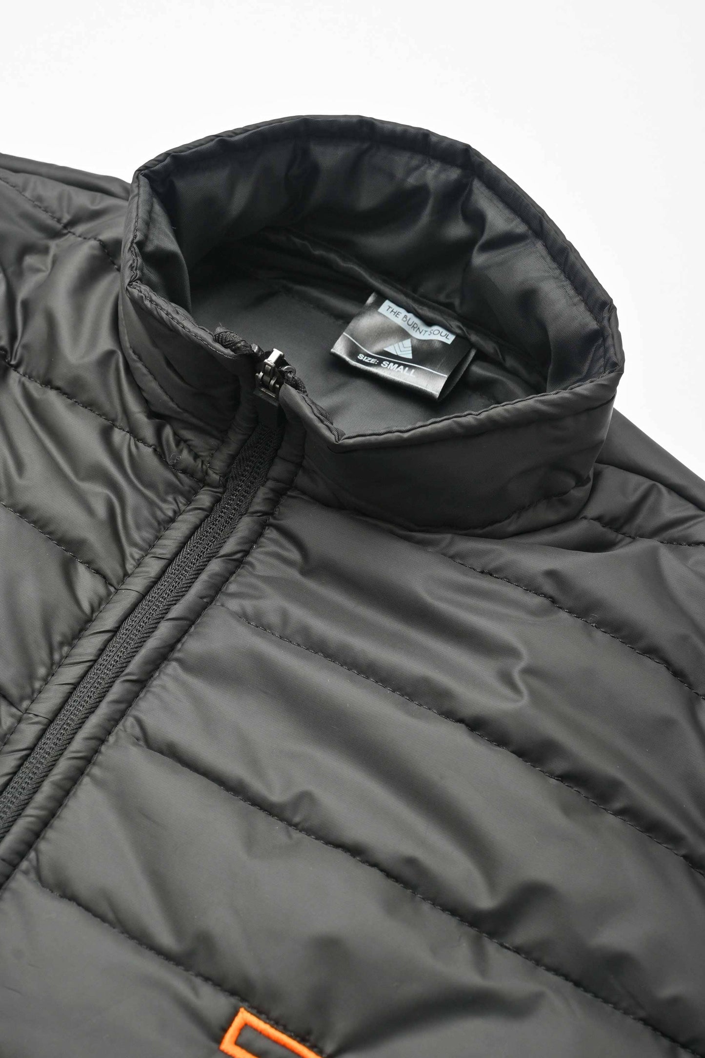 Burnt Soul Men's 7 Embroidered Long Sleeve Puffer Jacket Men's Jacket IBT 