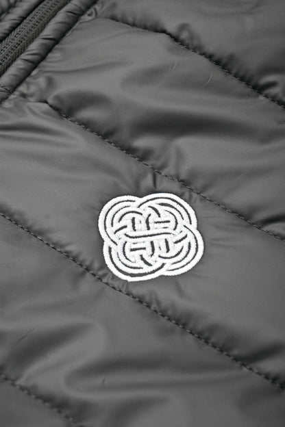 Burnt Soul Men's Logo Embroidered Long Sleeve Puffer Jacket