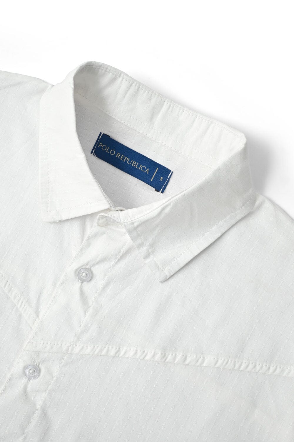 Polo Republica Men's Textured Casual Shirt