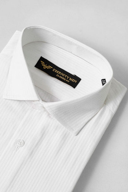 Eternity Men's Striped Classic Fit Formal Shirt