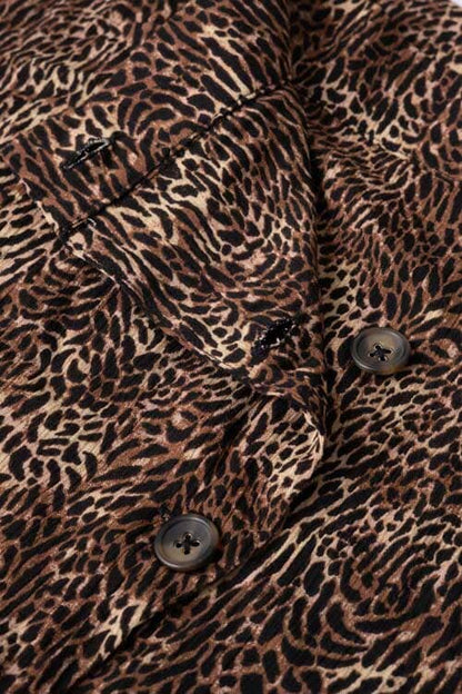 East West Women's Leopard Midi Wrap Skirt