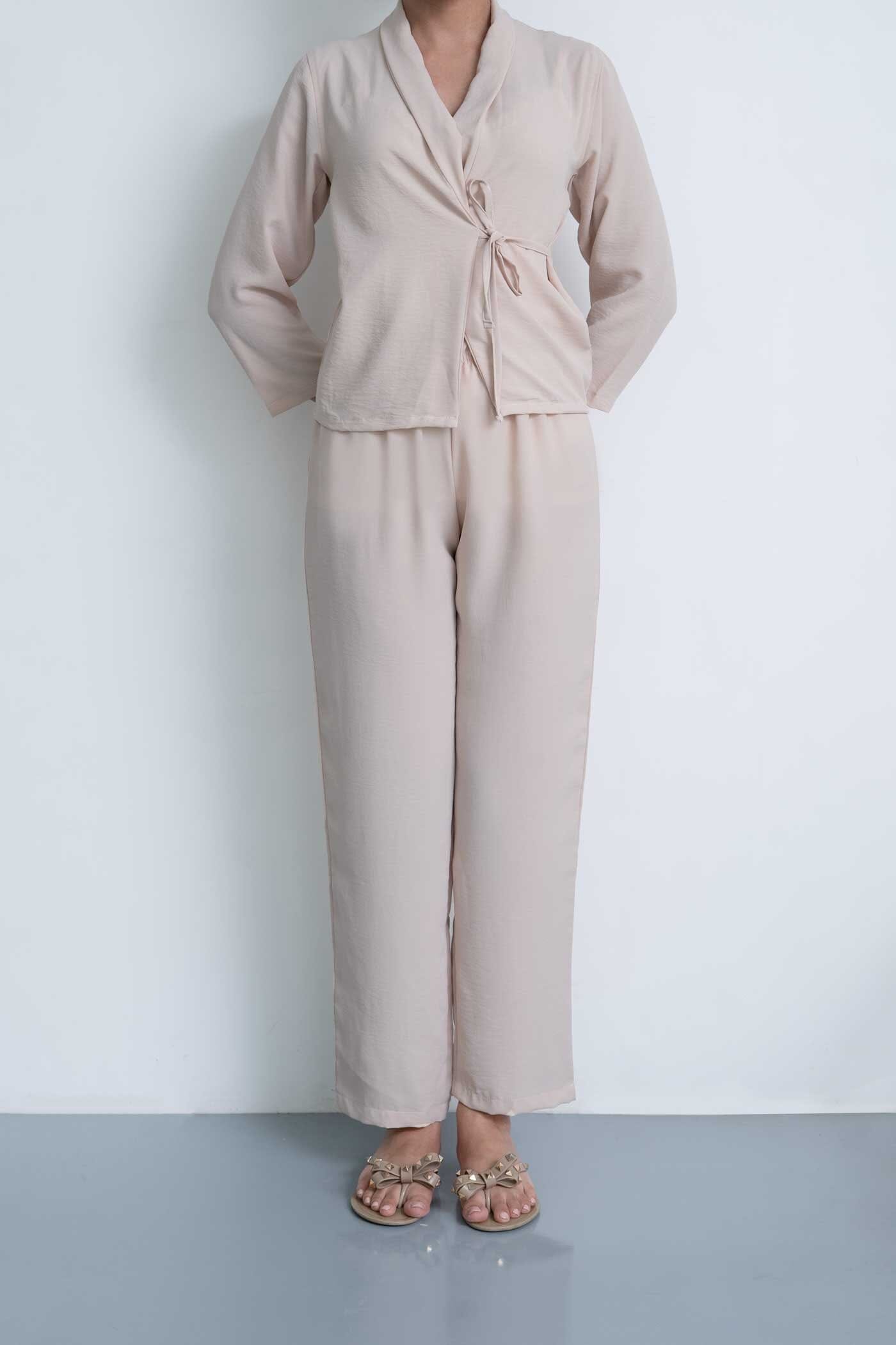 East West Women's Shawl Collar Co-Ord Set