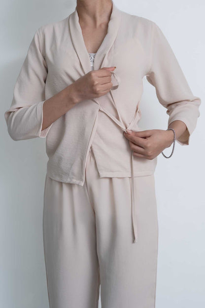 East West Women's Shawl Collar Co-Ord Set