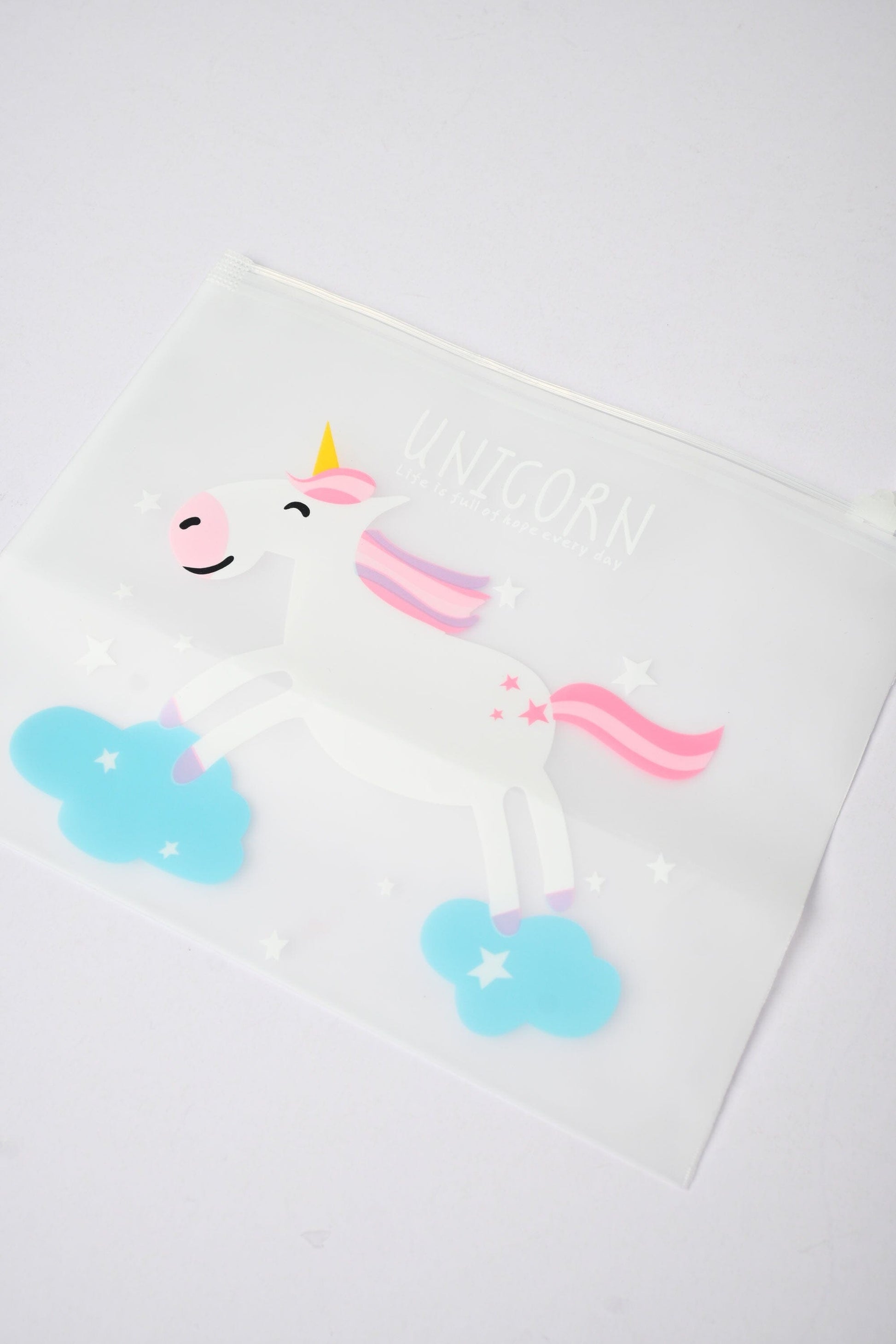 Unicorn Magical Transparent Water Resistant Stationary Pouch Stationary & General Accessories SRL 