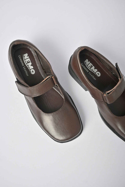 Nemo Genuine Leather Velcro Girls School Shoes Girl's Shoes KMZ 