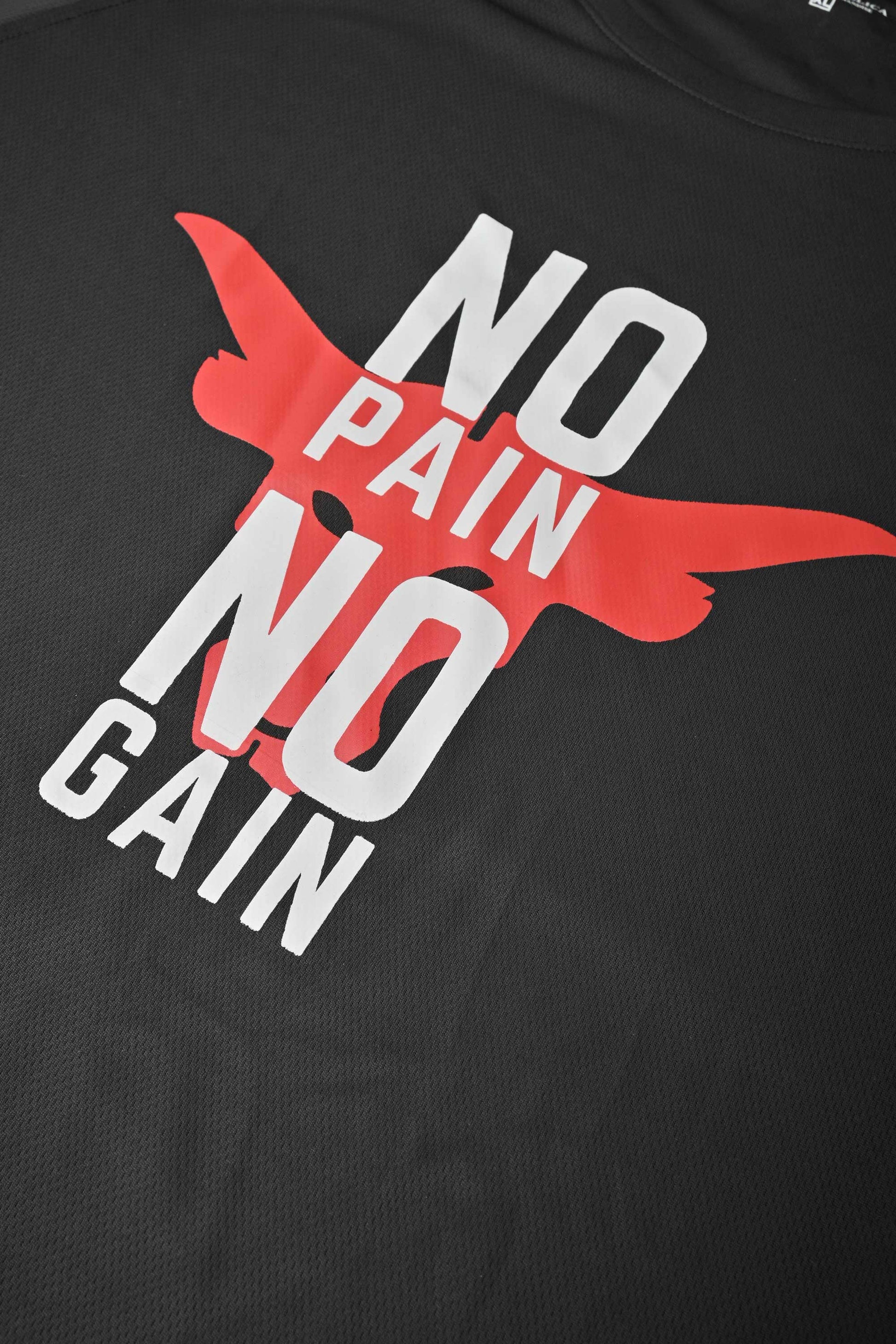 Polo Republica Men's No Pain No Gain Printed Activewear Tee Shirt