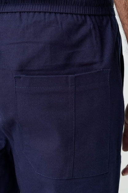 Black & Blank Men's Regular Fit Cargo Pants