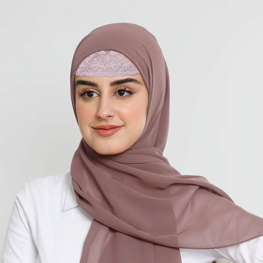 Women's Nessebar Fancy Net Design Under Scarf Hijab Cap Women's Accessories De Artistic 