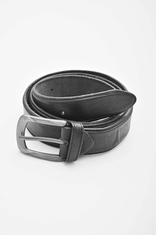L&L Men's Stitch Design Leather Belt