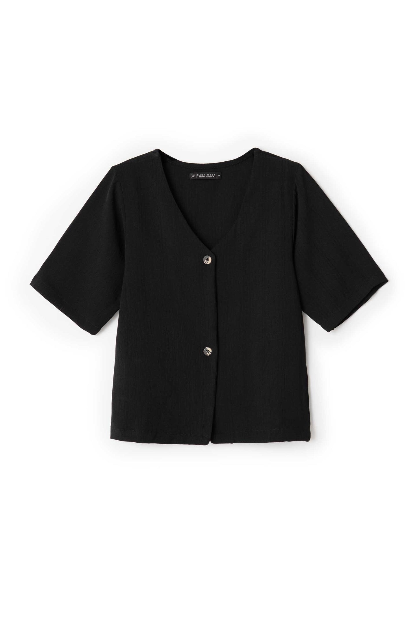 East West Women's V-Neck Textured Co-Ord Set