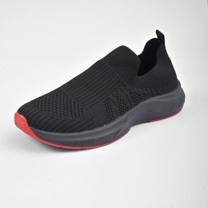 Walk Men's Plain Design Slip On Jogger Shoes Men's Shoes Hamza Traders Black EUR 39 