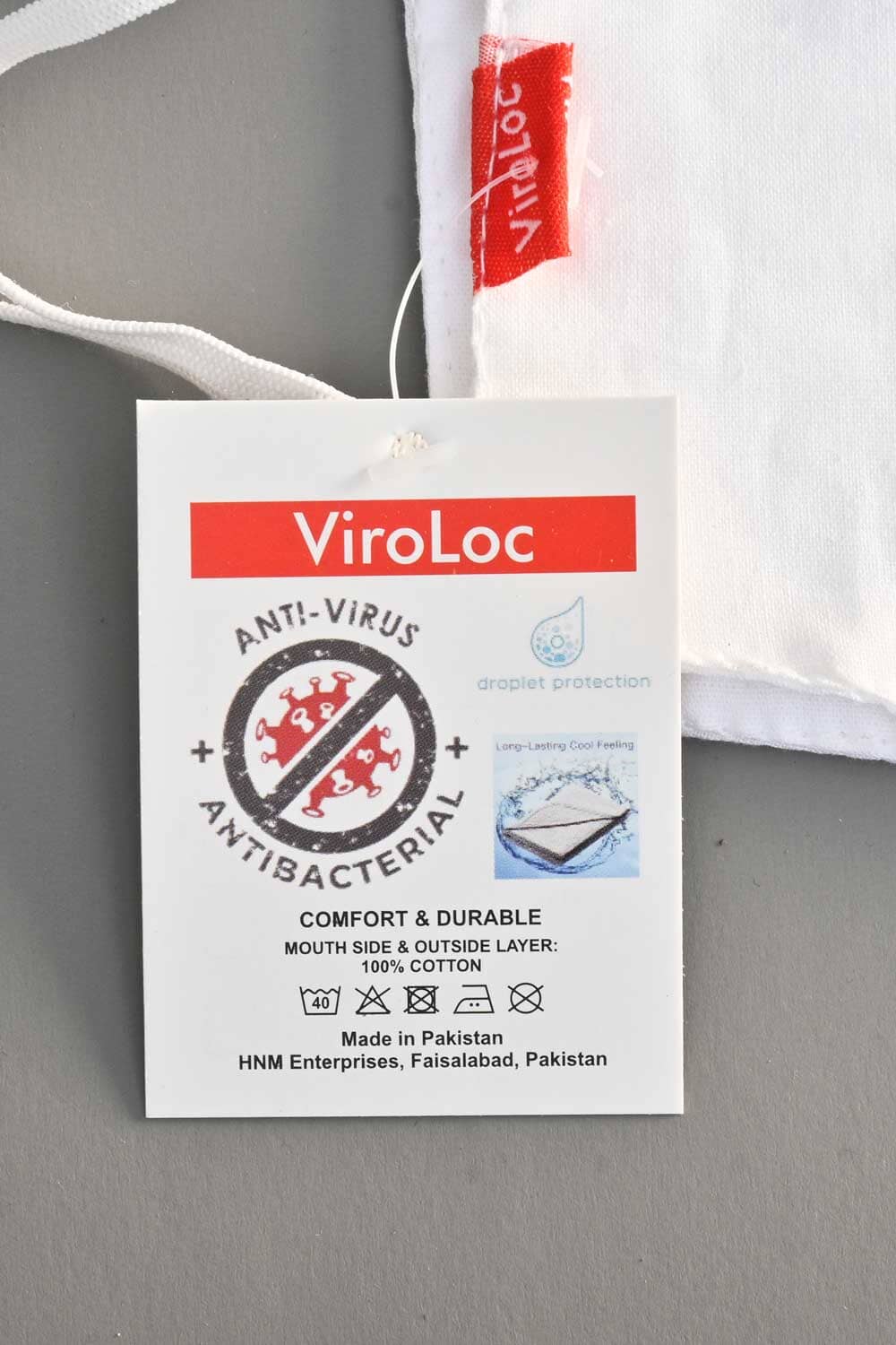 ViroLoc 3 Layer 3D Anti-Virus Textile Mask Face Mask HNM Enterprises ( Sale Basis ) 