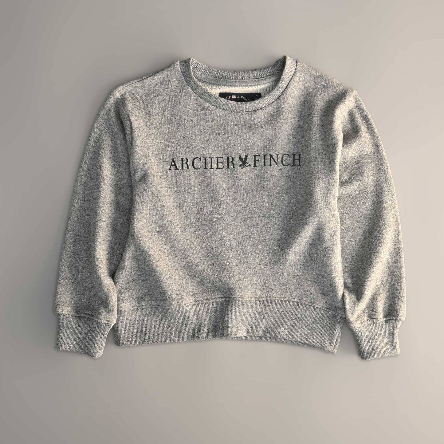 Archer & Finch Boy's Printed Terry Sweat Shirt Boy's Sweat Shirt LFS Dark Grey 3-4 Years 
