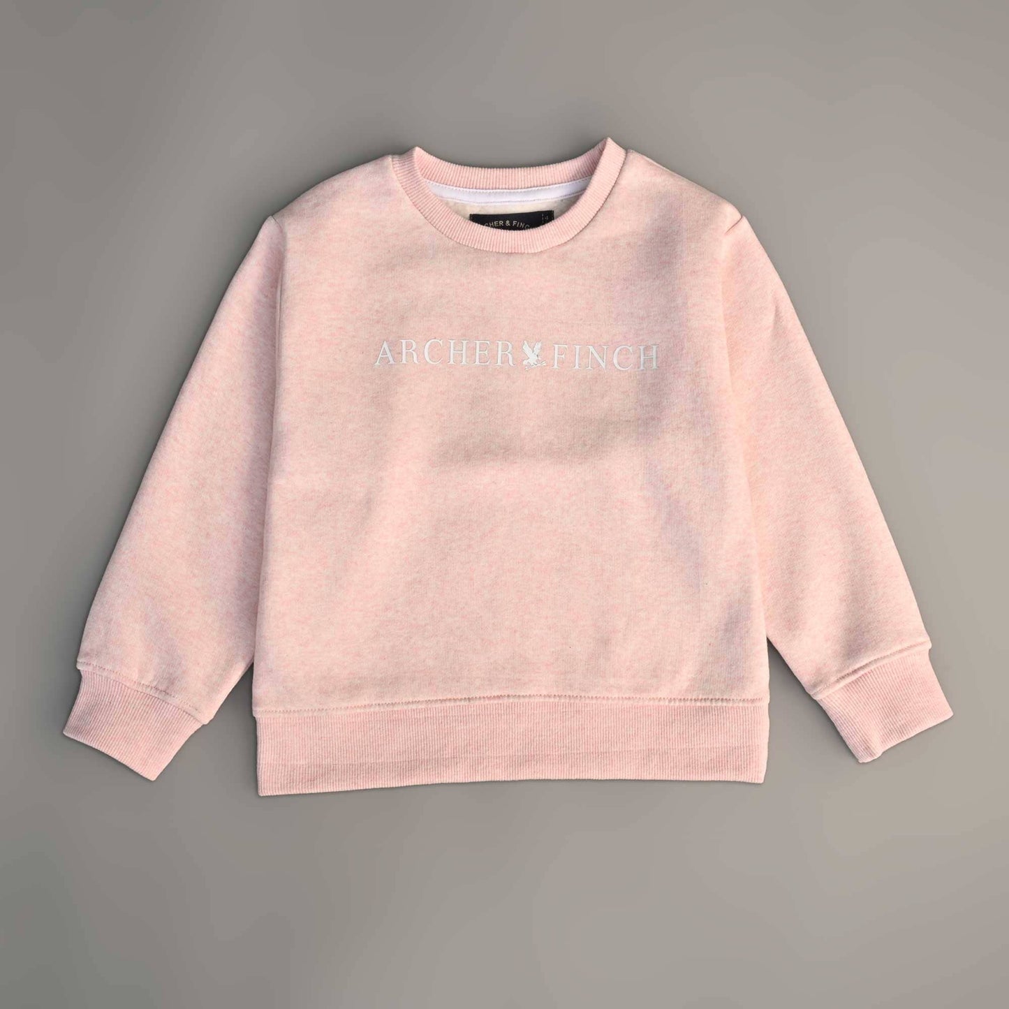 A&F Boy's Archer & Finch Printed Fleece Sweat Shirt Boy's Sweat Shirt LFS Powder Pink 3-4 Years 