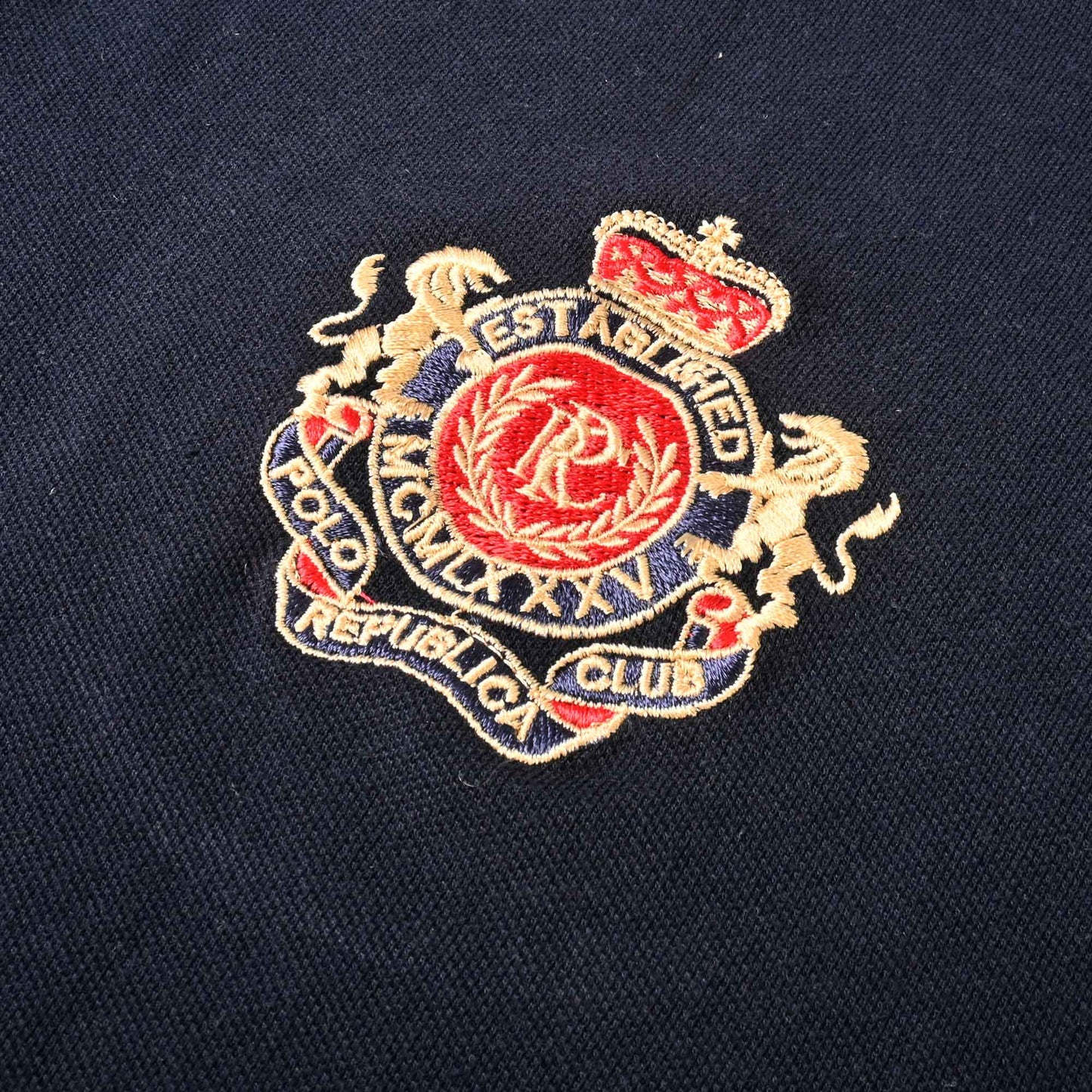 Polo Republica Men's PRC Crest & Polo Embroidered Pocket Polo Shirt Men's Polo Shirt Polo Republica 