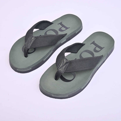 Polo Republica Men's Eindhoven Soft Flip Flops Slippers Men's Shoes Hamza Traders Olive & Black EUR 40 