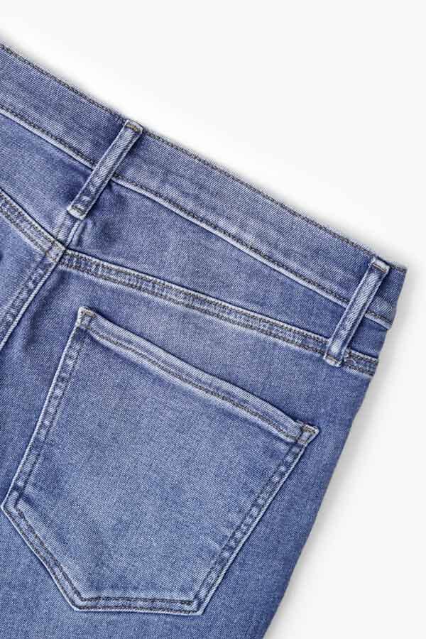 Women's High Rise Distressed Flared Denim