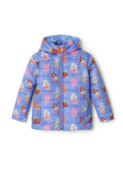 Olive Outfits Kid's Lightweight Hooded Puffer Jacket