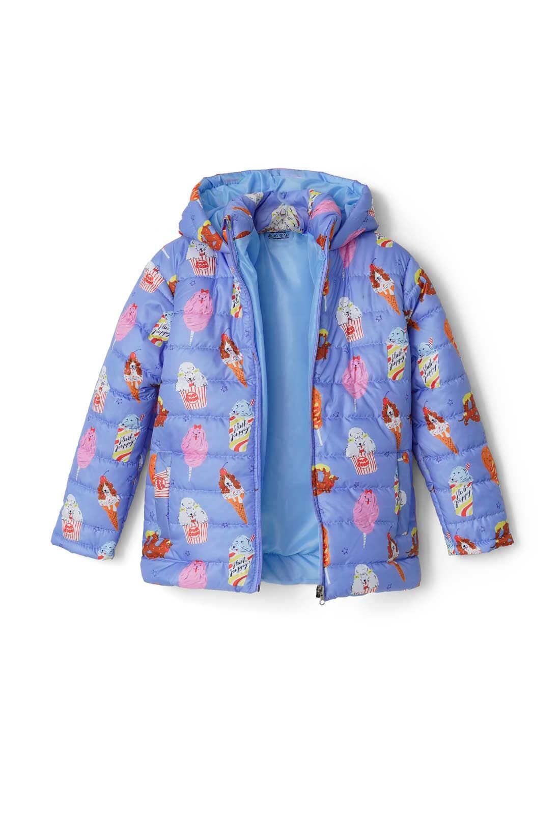 Olive Outfits Kid's Lightweight Hooded Puffer Jacket