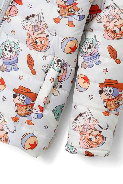 Olive Outfits Kid's Andy Hooded Puffer Jacket