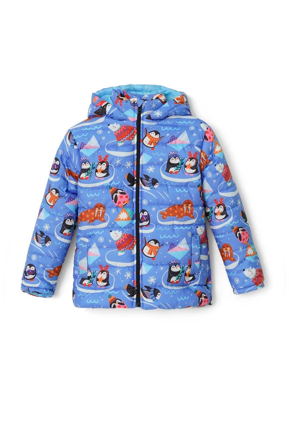 Olive Outfits Kid's Hooded Puffer Jacket