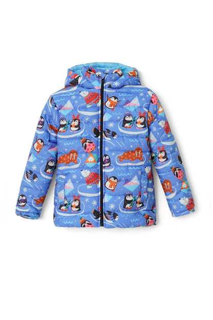 Olive Outfits Kid's Hooded Puffer Jacket