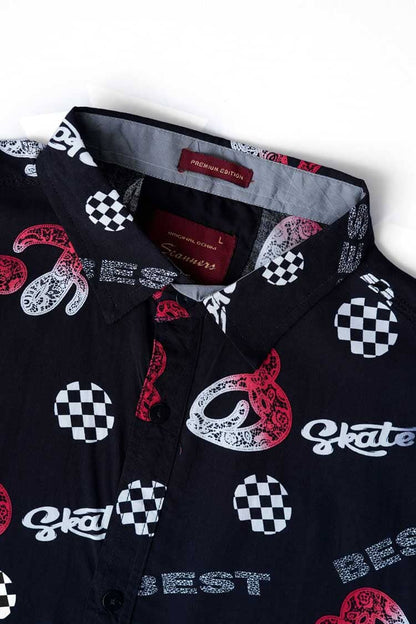 Scanners Men's Graphic Casual Shirt