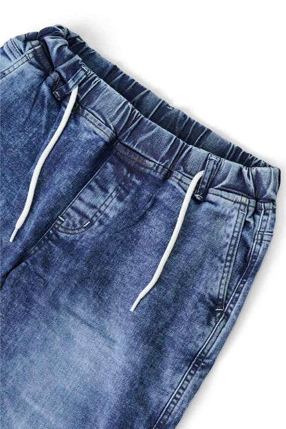 JL Men's Denim Jogger Pants