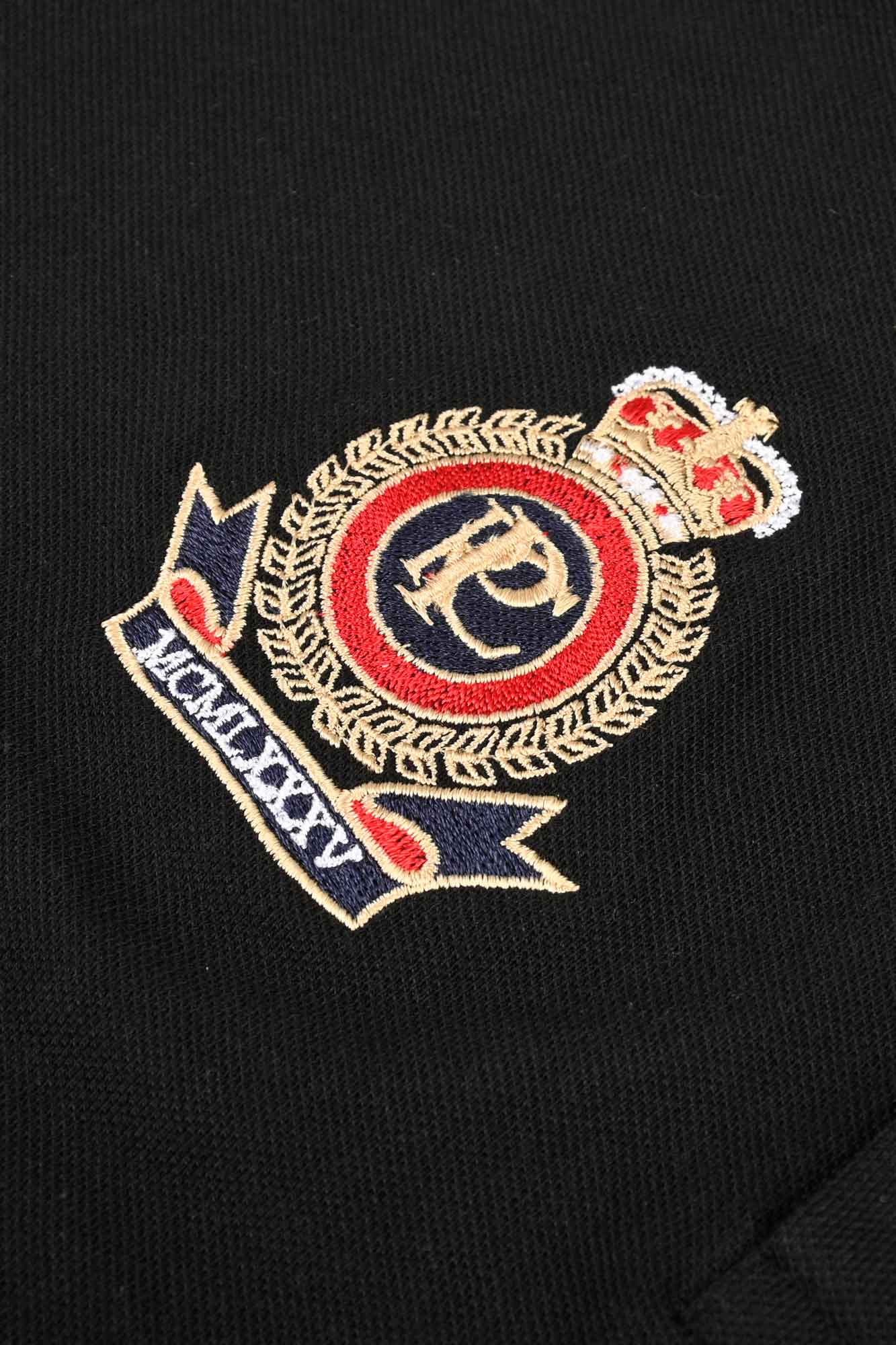 Polo Republica Men's Crest Embroidered Contrast Stripe Panel Polo Shirt Men's Polo Shirt Polo Republica 