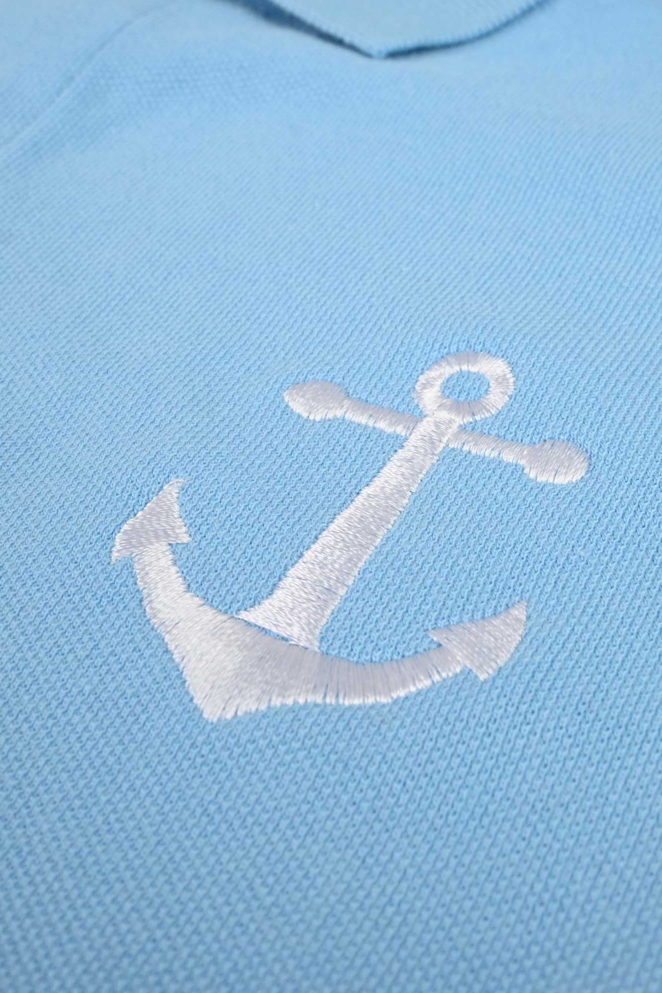 Polo Republica Men's Anchor Embroidered Short Sleeve Polo Shirt Men's Polo Shirt Polo Republica 