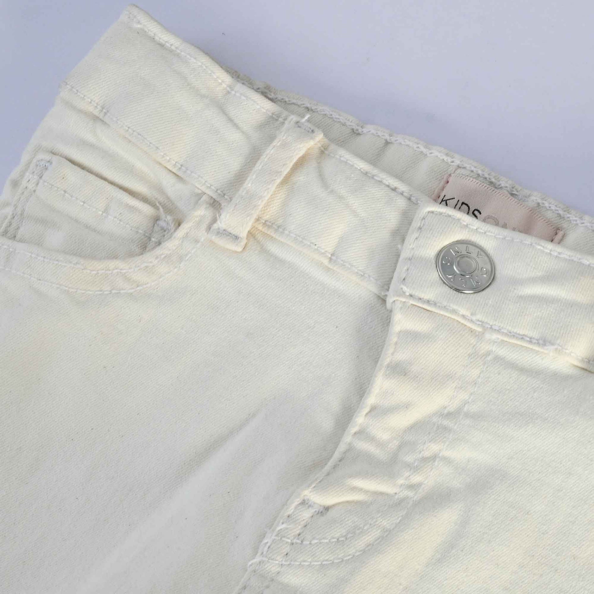 Only Kid's Solid Design Denim Shorts Girl's Shorts Minhas Garments 