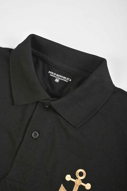 Polo Republica Men's Polo Crown & 85 Embroidered Short Sleeve Polo Shirt