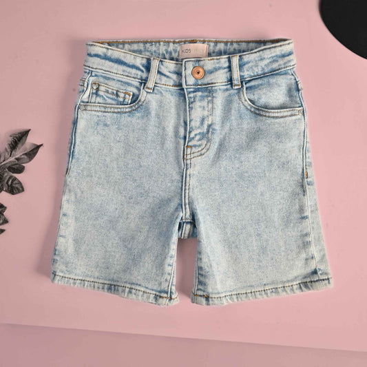 Only Kids's Washed Design Denim Shorts Kid's Shorts Minhas Garments Light Blue 2 Years 