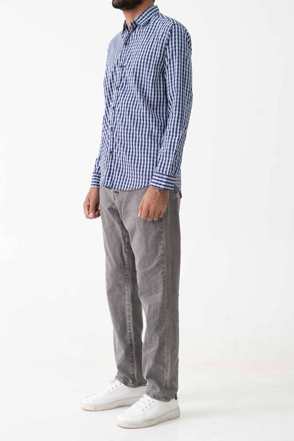 Scanners Elegant Men's Checkered Casual Shirt