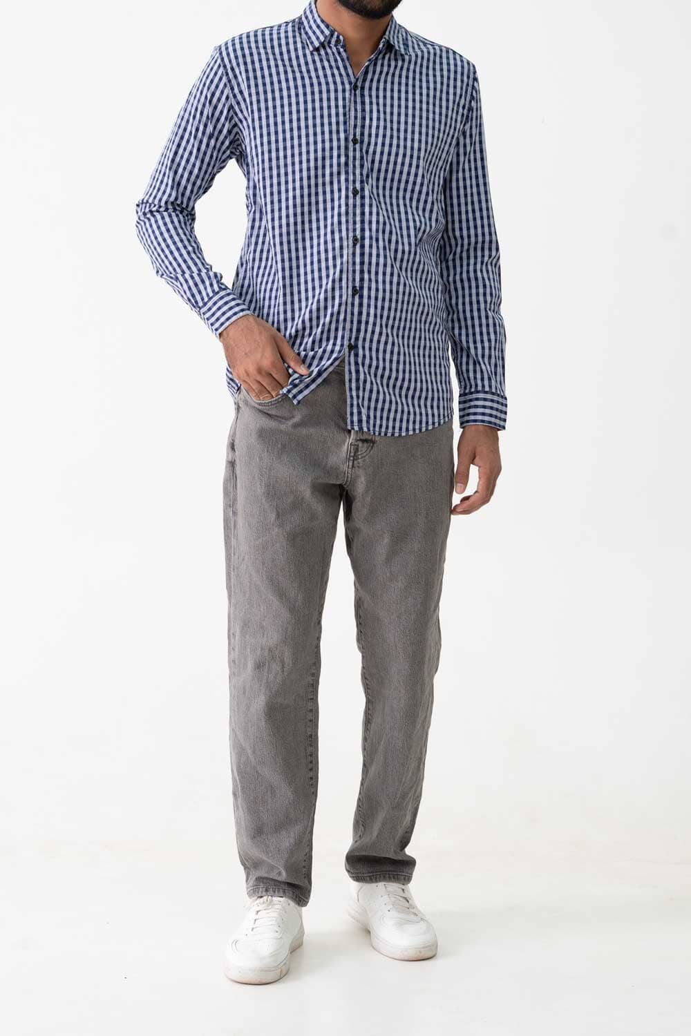 Scanners Elegant Men's Checkered Casual Shirt