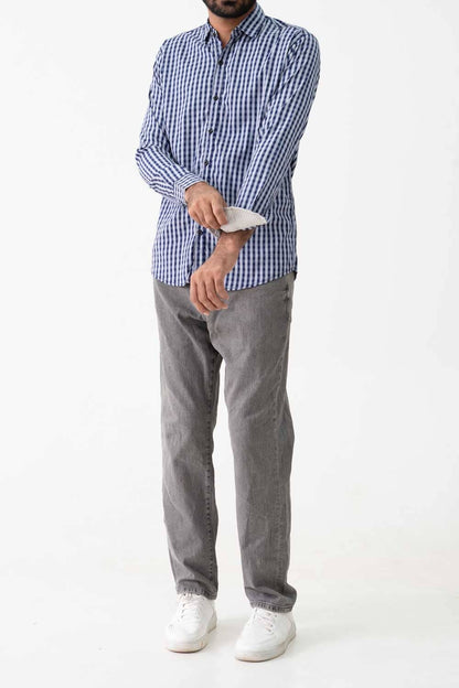 Scanners Elegant Men's Checkered Casual Shirt