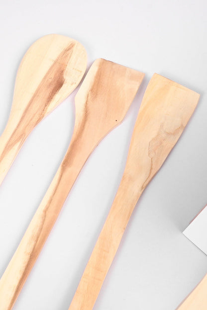 Wooden Cooking Utensil Set - Pack Of 4 Kitchen Accessories RAM 